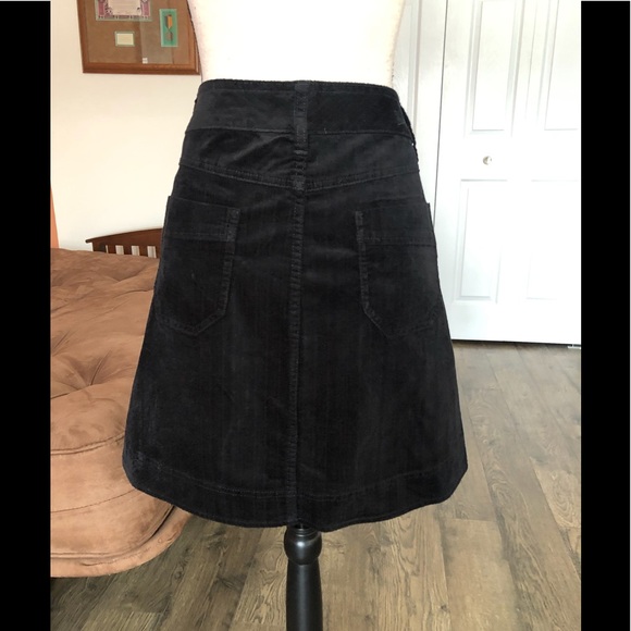 WOOLRICH black corduroy a-line skirt - Picture 7 of 7